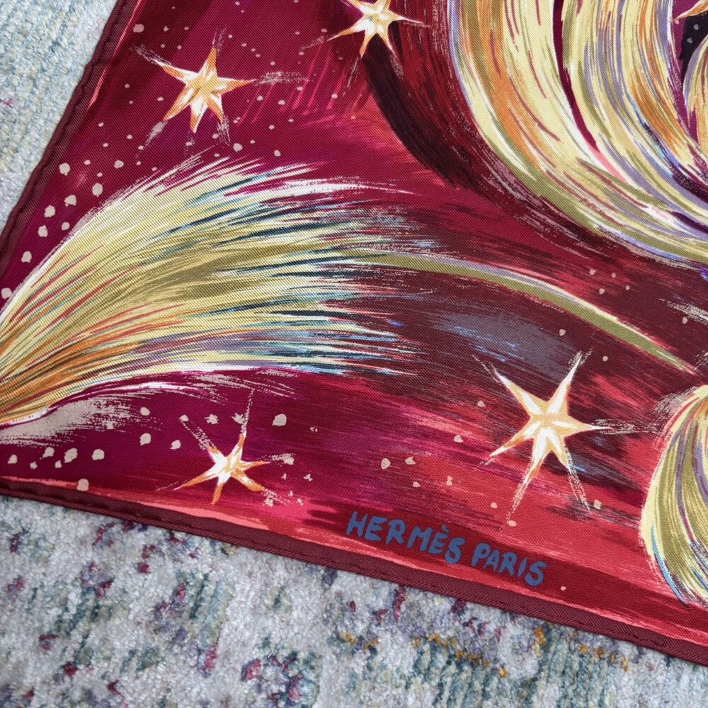 Hermes Feux du Ciel Silk Scarf - Picture 5 of 5